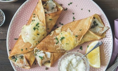 Smoked Fish Pancake Parcels